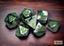 Polyhedral 7-Dice Set CHX26445 - Gemini Black-Grey/Green